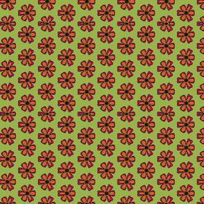 Orange Mod flowers