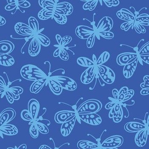 Blue butterflies - 7"