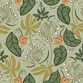 Floral pattern one, in the wind of fall.