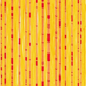 Abstract Bamboo Yellow