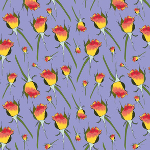 Windswept Romance (Valentine's Rosebud) - mauve purple, medium 