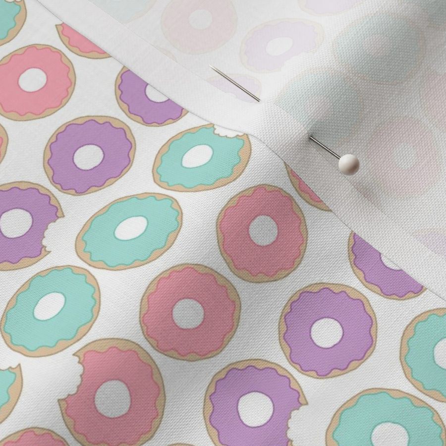 Donut Pattern in Pink, Purple and Aqua - Small