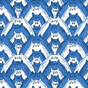 cats cats cats Blue Speckled (extra large)