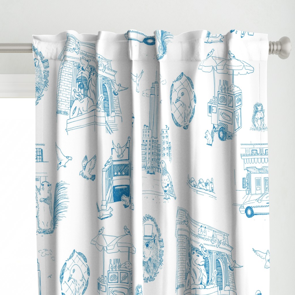 NYC Toile Blue