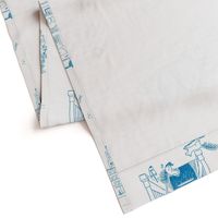 NYC Toile Blue