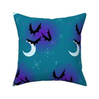 Bats with Stars and moon