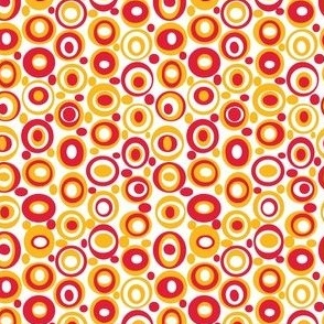 Red and Yellow Retro Circles