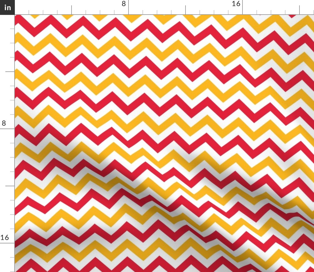 Red and Yellow Chevron