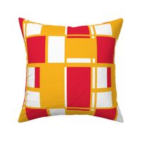 Red and Yellow Color Block