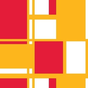 Red and Yellow Color Block