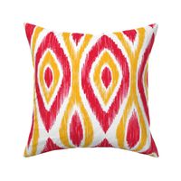 Red and Yellow Ikat