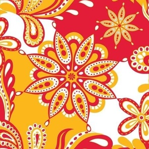 Red and Yellow Mandala