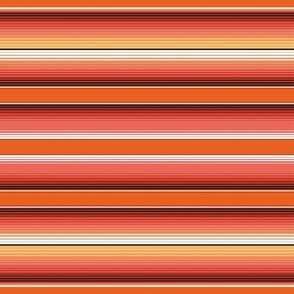 Burnt Orange and Coral Southwestern Serape Blanket Stripes