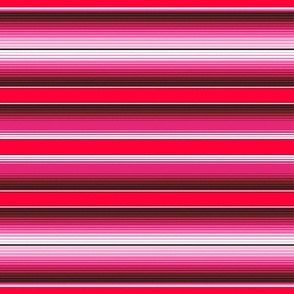 Red Hot Pink Mexican Serape Blanket Stripes