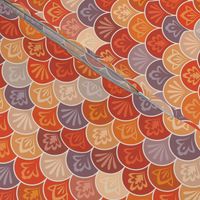 Moroccan Tiles - Orange Scallops