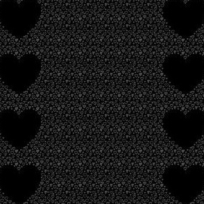 Black with White Hearts (tiny)