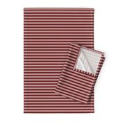 Red and white stripe ticking