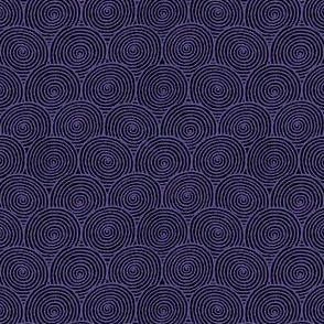 Spiral Rings Purple Black