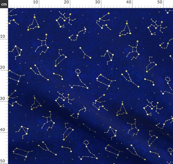 Blue Constellation (Large Scale) | Spoonflower