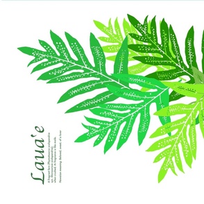tea-towel-Laua-e Botanical Drawing