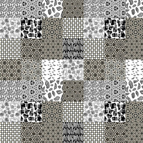 Black and white cheaters quilt