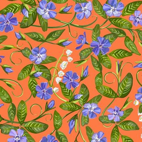 Lily of the Valley + Periwinkle | Orange #D37571