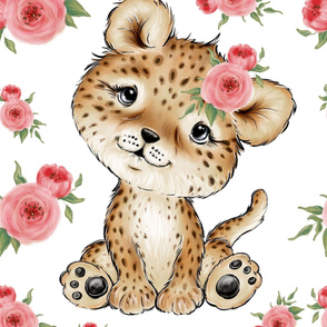 26x36 cheetah blanket pink 