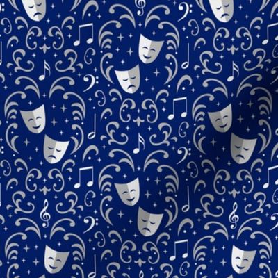 Theater Damask (Blue Small)