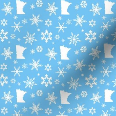 Minnesota Snowflakes Blue Small