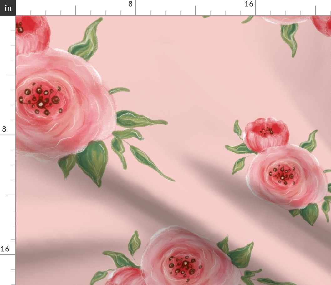 floral pink large