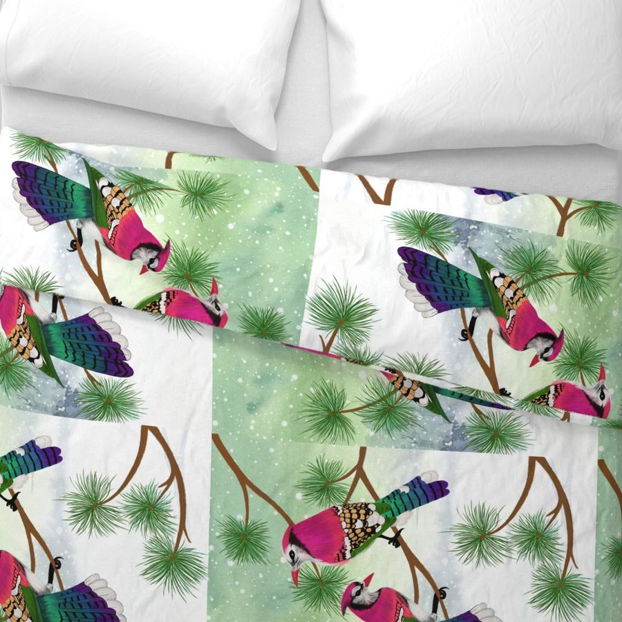 Whimsical Winter birds