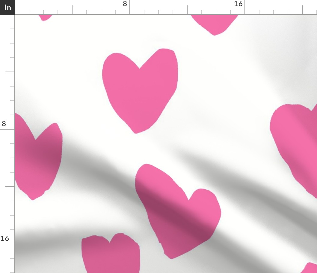 JUST HEARTS pink jumbo