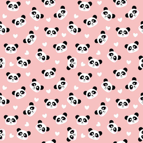 Cute Panda Peach Pink - M