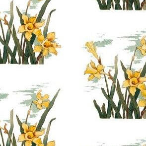 Vintage daffodil posy (medium)
