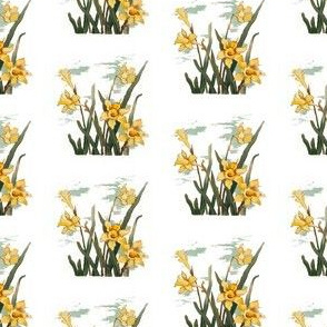 Vintage daffodil posy (small)