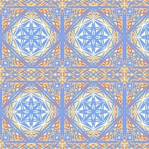 Twinkling Blue Stars Terrace Tiles