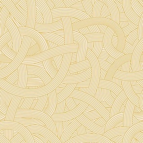 Small scale lines roper waves pasta in mustard yellow