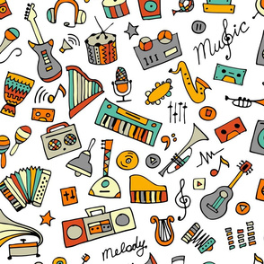   Music Instruments Background 