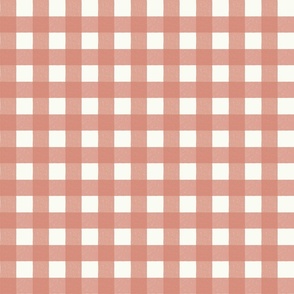 Gingham - Coral