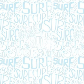 Surf lettering in light blue_small scale