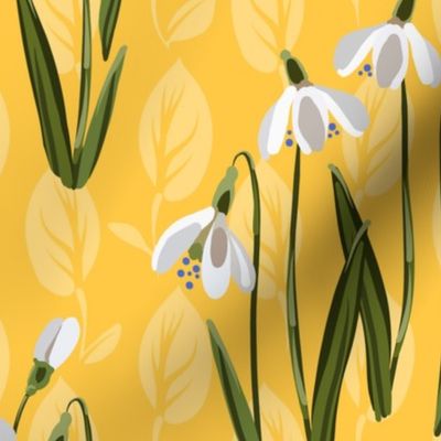 Snowdrop Flowers | Yellow #ffc845