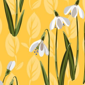Snowdrop Flowers | Yellow #ffc845