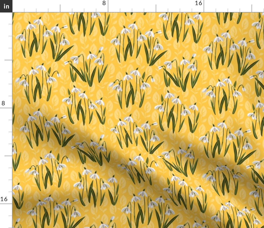 Snowdrop Flowers | Small | Yellow ffc845