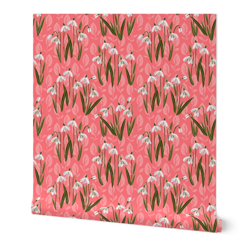 Snowdrop Flowers |  Pink #FF757B