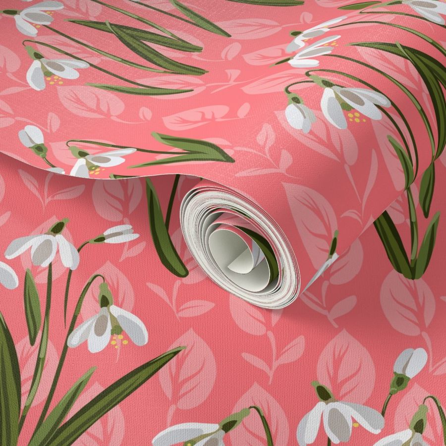 Snowdrop Flowers |  Pink #FF757B