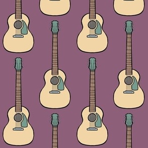 acoustic guitars - plum