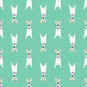 Doggie Greyhound Pattern Reverse in Green 