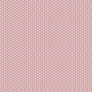 Polka Dots Sand on Pink Small- Mauve Cat Cafe Cozy Reading Coordinate- Small Scale-Face Mask
