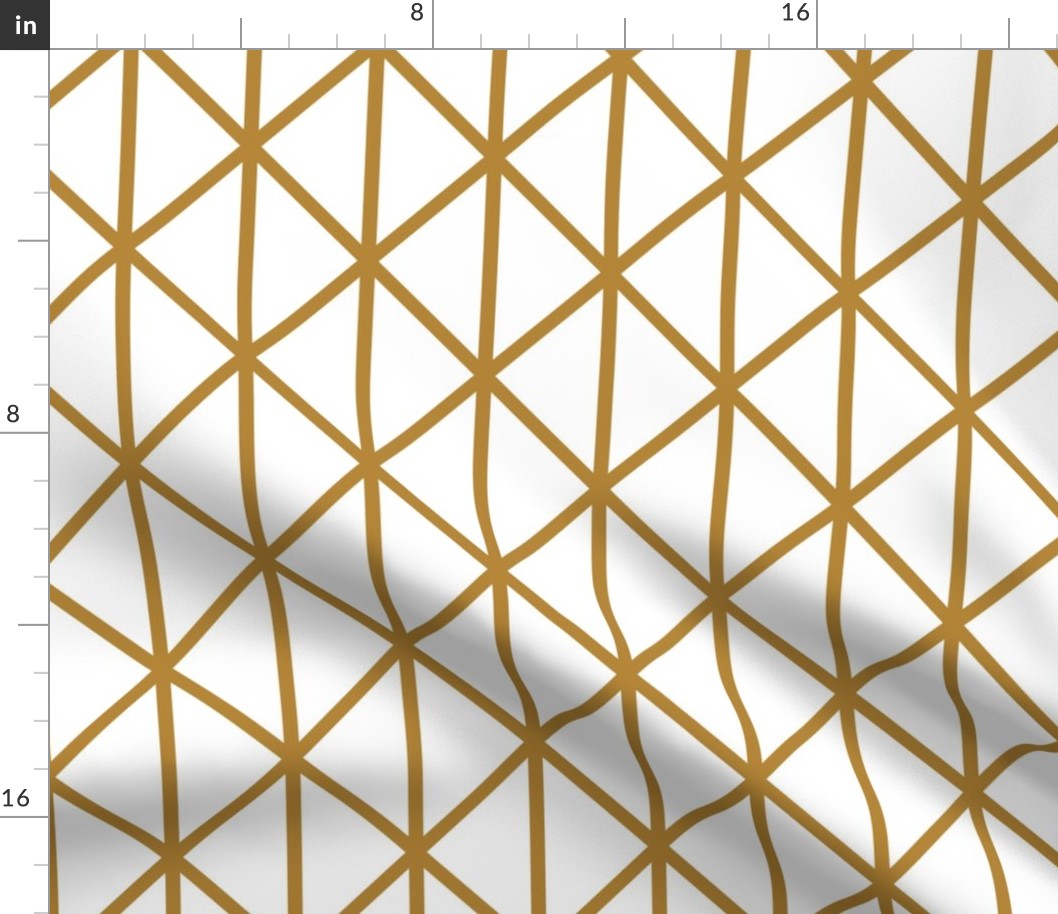 Geometric lines on white background