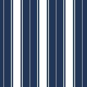 estate blue french stripe boat neck marine sailor nautical polo shirt multi stripe reversed vertical